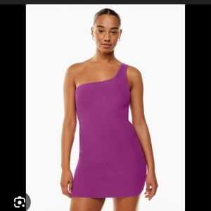 Babaton 
Sculpt Knit One-Shoulder Dress​